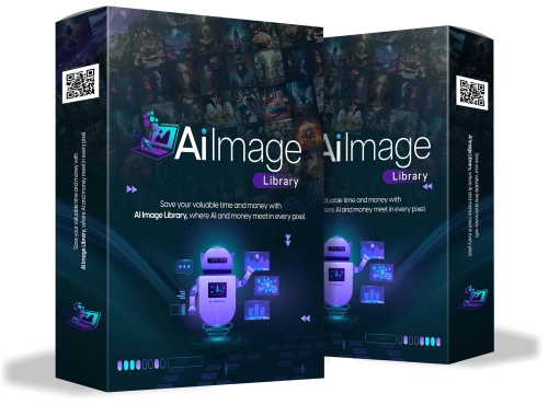 Offizielles Werbemotiv für AI Image Library PLR von Heiko Boos.