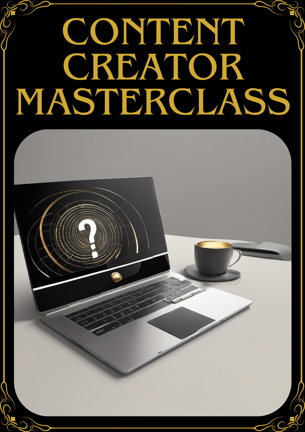 Original-Werbemotiv für Content Creator Masterclass.