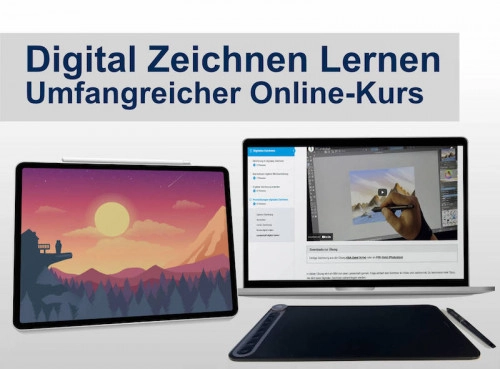 Original-Produktmotiv von DrawTut für den Onlinekurs Digital Zeichnen.