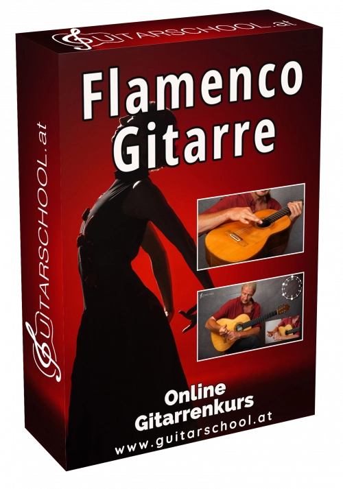 Offizielles Werbemotiv für Flamenco-Gitarre lernen.