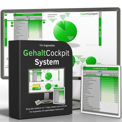 Offizielles Werbemotiv für GehaltCockpit von CashCockpit.