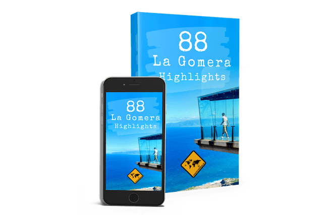 Originalcover 88 La Gomera Highlights als Buch- und Smartphone-Abbildung.