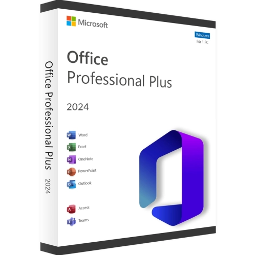 Offizielles Werbemotiv für Microsoft Office 2024 Professional Plus von Lizenz-Shop.
