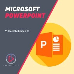 Offizielles Werbemotiv für Microsoft PowerPoint für Einsteiger von Trainstitute.