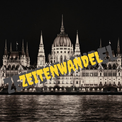 Offizielles Werbemotiv der selbstgeführten Stadtrallye Budapest von Hint-Caching.