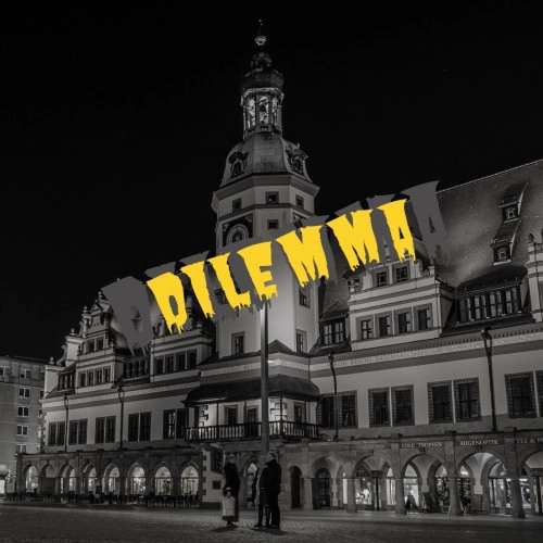 Offizielles Werbemotiv der selbstgeführten Stadtrallye Leipzig von Hint-Caching.