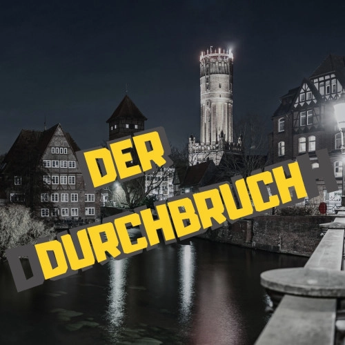 Offizielles Werbemotiv der selbstgeführten Stadtrallye Lüneburg von Hint-Caching.