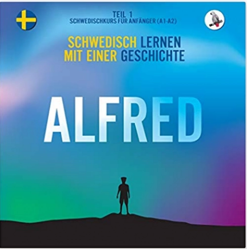Offizielles Werbemotiv für Alfred Schwedischkurs für Anfänger von Skapago.