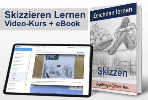 Original-Produktmotiv von DrawTut für den Skizzieren-Videokurs.