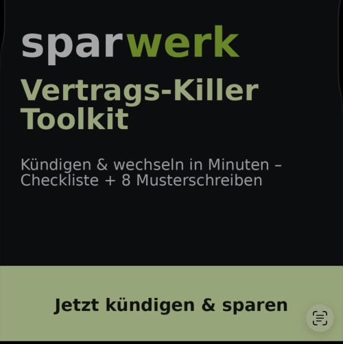 Offizielles Werbemotiv für Vertrags-Killer Toolkit von Vertrags-Killer.