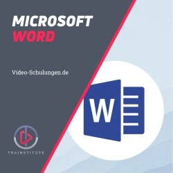 Offizielles Werbemotiv für Microsoft Word für Einsteiger von Trainstitute.